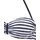 VENICE BEACH Bandeau-Bikini-Top Damen Blau/Weiß 42 Cup D