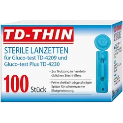 GLUCO TEST Lanzetten 100 St Lanzetten