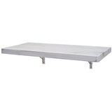 MCW Wandtisch MCW-H48, Wandklapptisch Wandregal Tisch, klappbar Massiv-Holz ~ 100x50cm shabby weiß