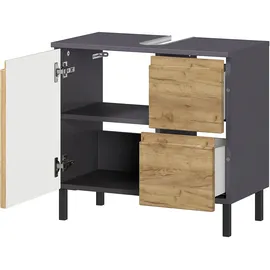 Germania Waschbeckenunterschrank »Salinas« - 60x34x56cm - braun - Holz