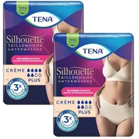 TENA SILHOUETTE Plus L creme Inkontinenz Pants 2X8 St