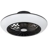 GLOBO LIGHTING Deckenventilator, Deckenventilator mit Beleuchtung leise schwarz