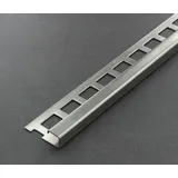 Proline Fliesenschiene als Quadratprofil, Edelstahl V2A glänzend, Länge 2,50 m 11 mm Fliesenprofil