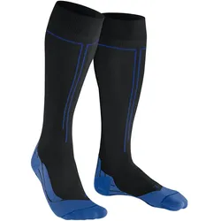 Falke Kompressionssocke Energizing Kniestrümpfe (perfekte temperatur und feuchtigkeitstransport) schwarz/blau Herren