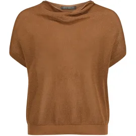 Betty Barclay Lochstrick-Pullover mit Wasserfallausschnitt Braun 42