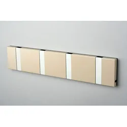 LoCa Knax 4 Wandgarderobe kaffee, Haken grau