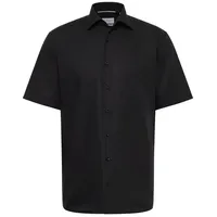 Eterna Kurzarmhemd Schwarz 41