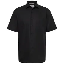 Eterna Kurzarmhemd Schwarz 41