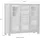 GUTMANN FACTORY Vitrine Tulsa 160 x 45 x 140 cm Beige