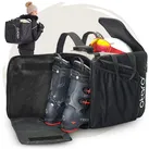 Otaro Sporttasche Skischuhtasche mit Helmfach & bequemen Rucksackträger, Pro 57L (Schutz für deine Ausrüstung, Perfekt durchdacht, ausklappbare Standfläche, für Skifahrer & Boarder) schwarz|weiß