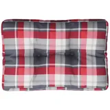 vidaXL Palettenkissen 60 x 40 x 12 cm rot kariert 1 St.