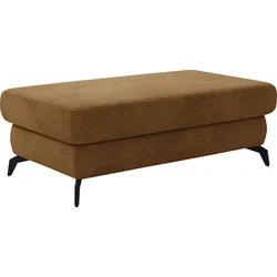 Polsterhocker SIT & MORE "Bolero", gelb (mustard), B:121cm H:45cm T:67cm, 100% Polyester, Hocker