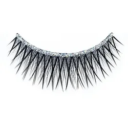FANTASY Wimpern "Glitter", schwarz/silber