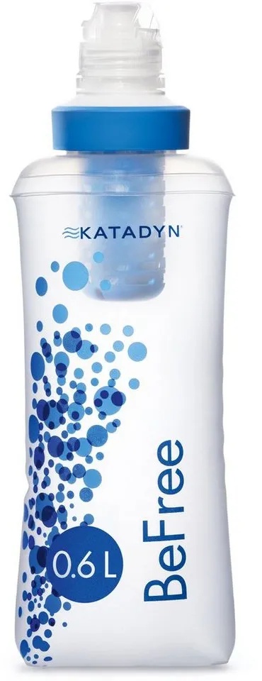 Katadyn Wasserfilter Wasserfilter BeFree 0,6 L Outdoor, Filter Wasser Flasche Aufbereitung blau
