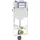 Geberit GIS Wand-WC-Element 461207002 mit Sigma, Unterputz-Spülkasten 12cm