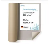LEIPA Papiertischdecke auf Rolle 100m x 1m 100g/m2 Braun aus Recyclingpapier (Braun)