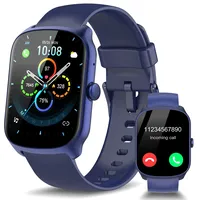 STECEi Smartwatch Herren, 1,85'' HD Touchscreen Smart Watch mit Bluetooth Anrufe, 110+ Sportmodi Fitnessuhr mit Herzfrequenz Schlafüberwachung Schrittzähler, IP68 Wasserdicht Sportuhr, Marineblau