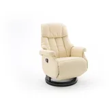 MCA Furniture Relaxsessel COMFORT Relaxer L manuell - versch. Farben - Creme/Schwarz