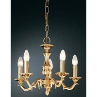 Brumberg Pendelleuchte, ARANDA, 5-flammig, 5x E27 max., 40W, Gold