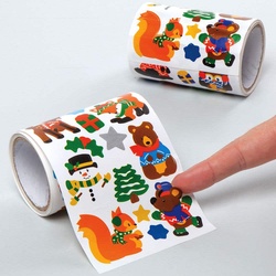 Winterwald Freunde Großpackung Aufkleberrollen  (pro Set 680) Bastelbedarf zu Weihnachten