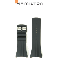 Hamilton Silikon/Kautschuk Digital Band-set Kautschuk-schwarz-34/26 H691.525.101 - schwarz