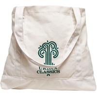 URBAN CLASSICS Unisex Logo Canvas Tote Bag, Offwhite