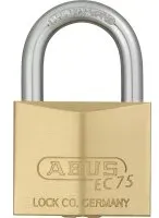 ABUS 75/40 Vorhangschloss Messing mit Wendeschlüssel gleichschließend