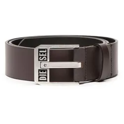 DIESEL Herren Gürtel - BLUESTAR II, Echt Leder, Metall Schnallenschließe Braun 90 cm