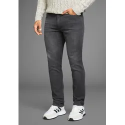 H.I.S Straight-Jeans »DIX«, gerade Beinform, niedrige Leibhöhe, Used-Waschung, Gr. 38 - Länge 34, darkgrey-used, , 74756631-38 Länge 34