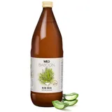 Wild Baboon Bio Aloe Vera Saft, 100% Direktsaft, 1200mg/Liter Aloverose, 1 Liter, nachhaltiger Anbau durch Familienbetrieb, Braunglas, Vegan, DE-ÖKO-005