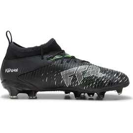 Puma Future 8 Match FG/AG JR, Unisex Fussballschuh, Puma Black-Puma Silver-Fluo Green,