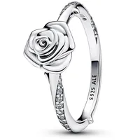 Pandora 193215C01 Damenring Blühende Rose Silber, 56/17,8