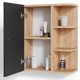 Vicco Badschrank Fynn, Anthrazit/Goldkraft eiche 47 x 59 cm