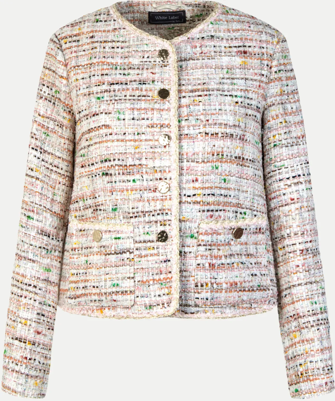 Kurze Kastenjacke Mehrfarbig 42