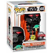 Funko Pop! Star Wars: Mandalorian - Dark Trooper with Grogu 488 EXM