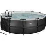 EXIT TOYS Black Leather Pool 427 x 122 cm inkl. Filterpumpe