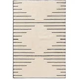 benuta Teppich Creme, Kunststoff, Rechteckig, 160x230 cm pflegeleicht, Teppiche - Böden, Teppiche, Moderne Teppiche