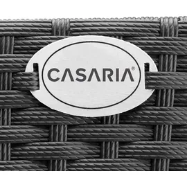 CASARIA Polyrattan Blumenkasten Set 2-tlg. 60 x 20 x 19 cm schwarz