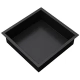 mai & mai Duschnische Bad Schwarz 30cm x 30cm x 8,3cm Wandnische befliesbar aus Edelstahl Duschregal einfache Montage