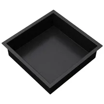mai & mai Duschnische Bad Schwarz 30cm x 30cm x 8,3cm Wandnische befliesbar aus Edelstahl Duschregal einfache Montage