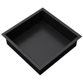 mai & mai Duschnische Bad Schwarz 30cm x 30cm x 8,3cm Wandnische befliesbar aus Edelstahl Duschregal einfache Montage