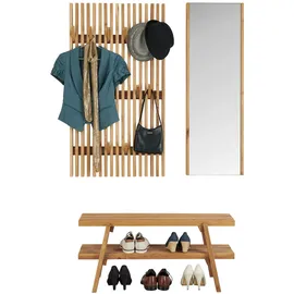 Linea Natura Garderobenpaneel Studio Line Eiche massiv