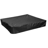 AYYDS Sandkasten Abdeckung Abdeckplane 150x150x20cm Wasserdicht Oxford-Stoff Sandkastenabdeckung mit Gummiband für Sandkasten Pool Kinder Garten (Schwarz)