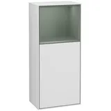 Villeroy & Boch Finion Seitenschrank G50, G500GMMT 41,8x93,6cm, links, Emotion, Regal oben Olive Matt, White matt lacquer