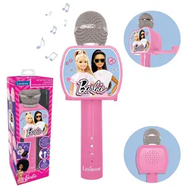 Lexibook Barbie, Bluetooth-Mikrofon mit Stimmwechselfunktion, Telefonhalter, eingebauter Lautsprecher, Rosa, MIC240BB