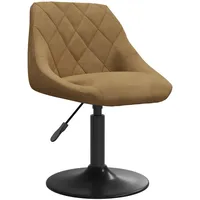 vidaXL Barhocker 335314 drehbar höhenverstellbar  Braun Samt