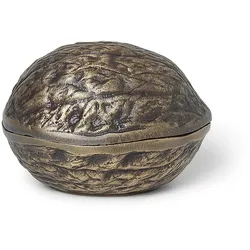Ferm Living - Forest Nut Deko Box, antikes Messing-Finish
