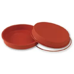 SCHNEIDER Einzelne Silikon-Backform, glatt, rot 115043 , Durchmesser: 260, Höhe: 45 mm