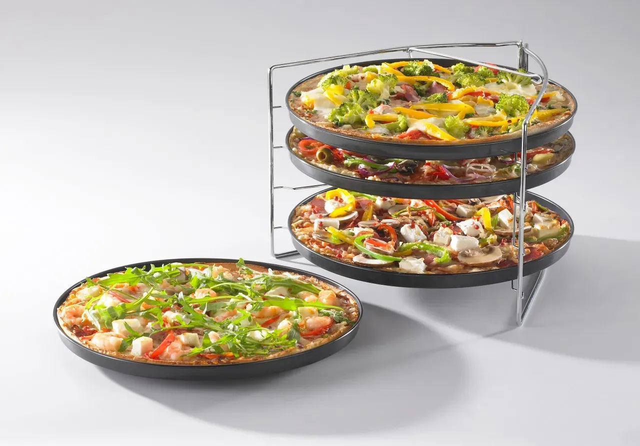 Fisko BELLA ITALIA Pizza Backset 5-teiliges Pizzablech-Set 736508