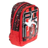 COFI 1453 A.C. Milan Fan Rucksack 36 cm Ideal für Schule und Ausflüge mit A.C. Milan-Motiven